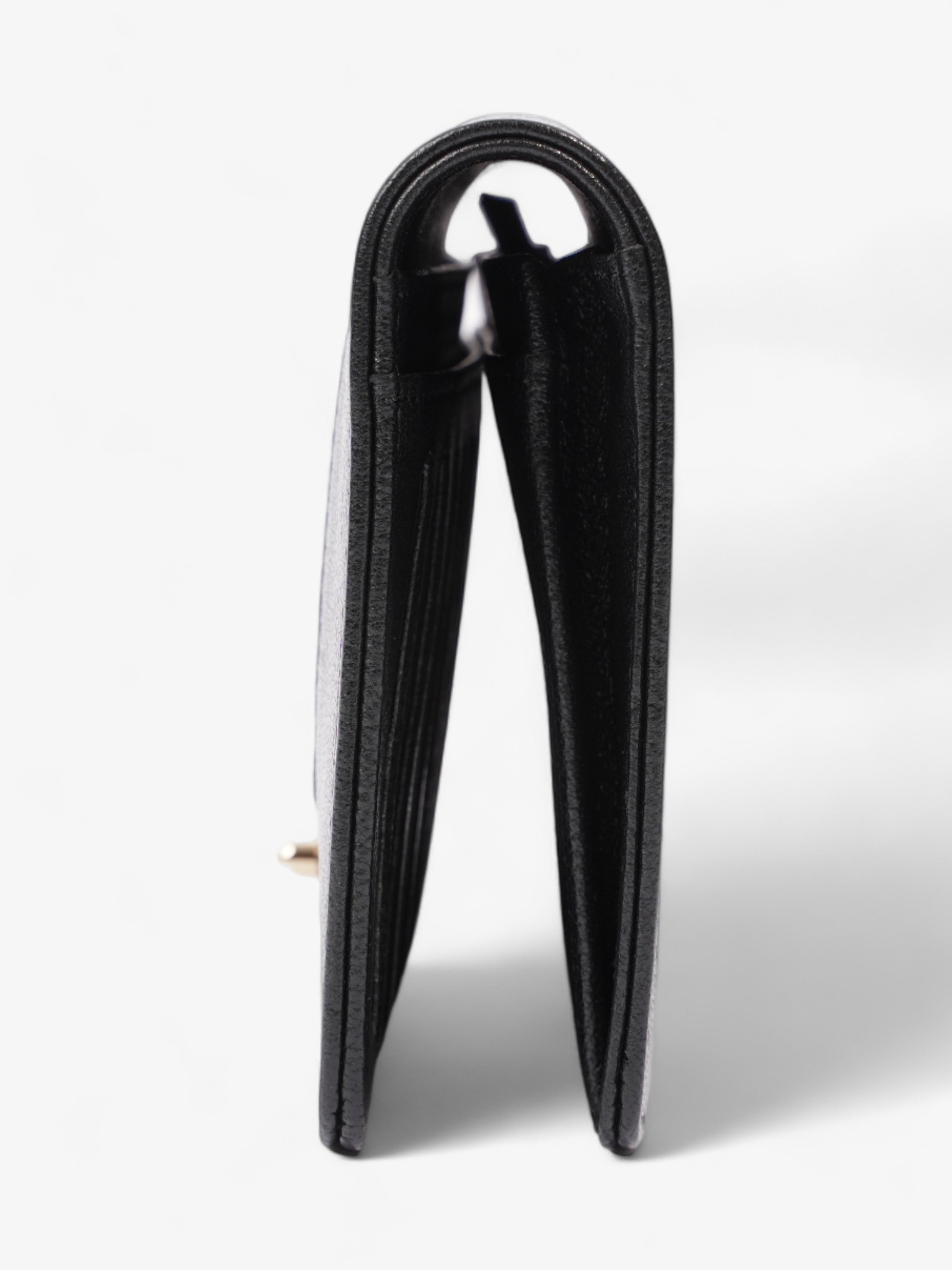 Chanel Mademoiselle Continental Wallet Black Caviar Leather