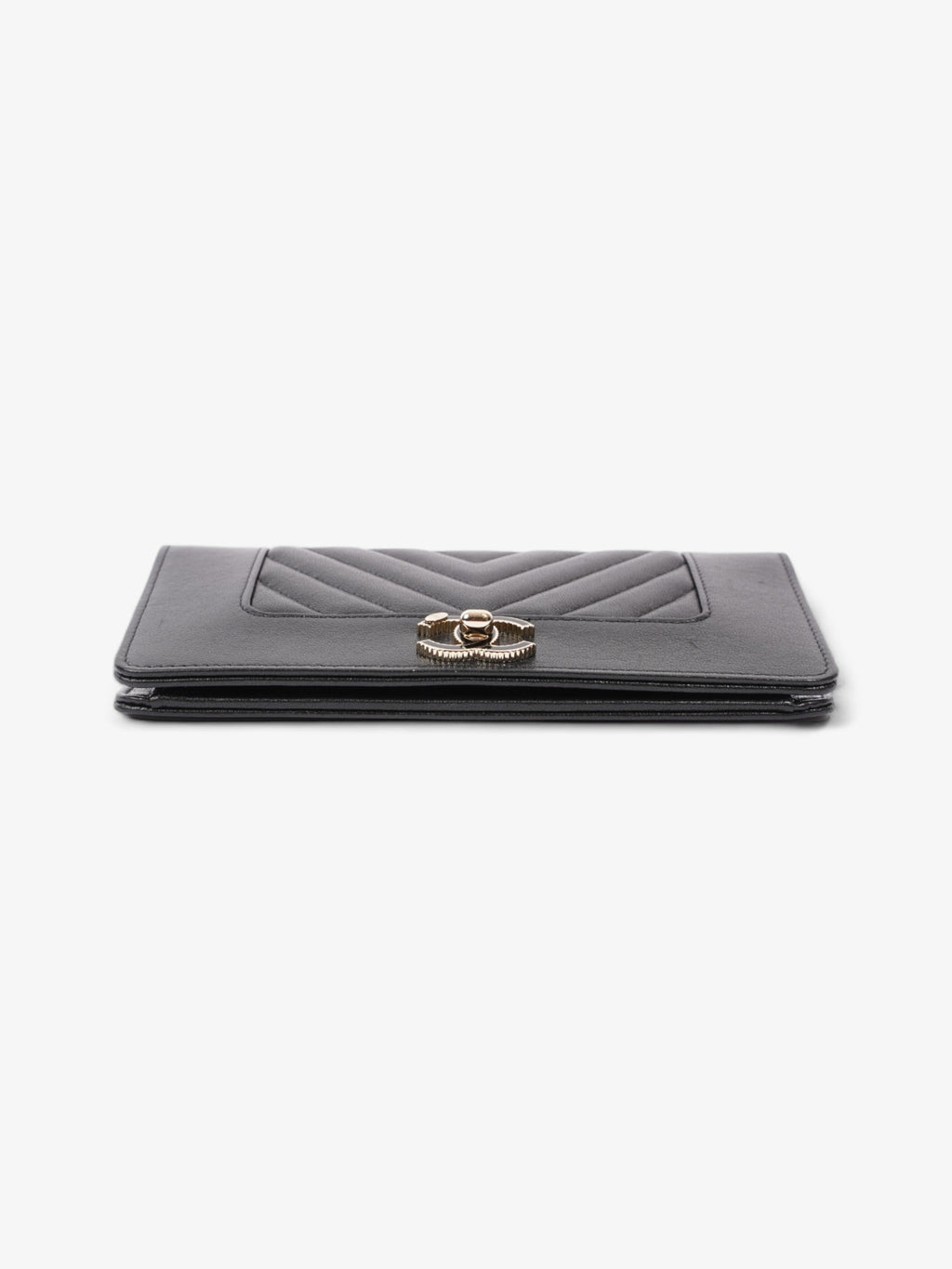Chanel Mademoiselle Continental Wallet Black Caviar Leather