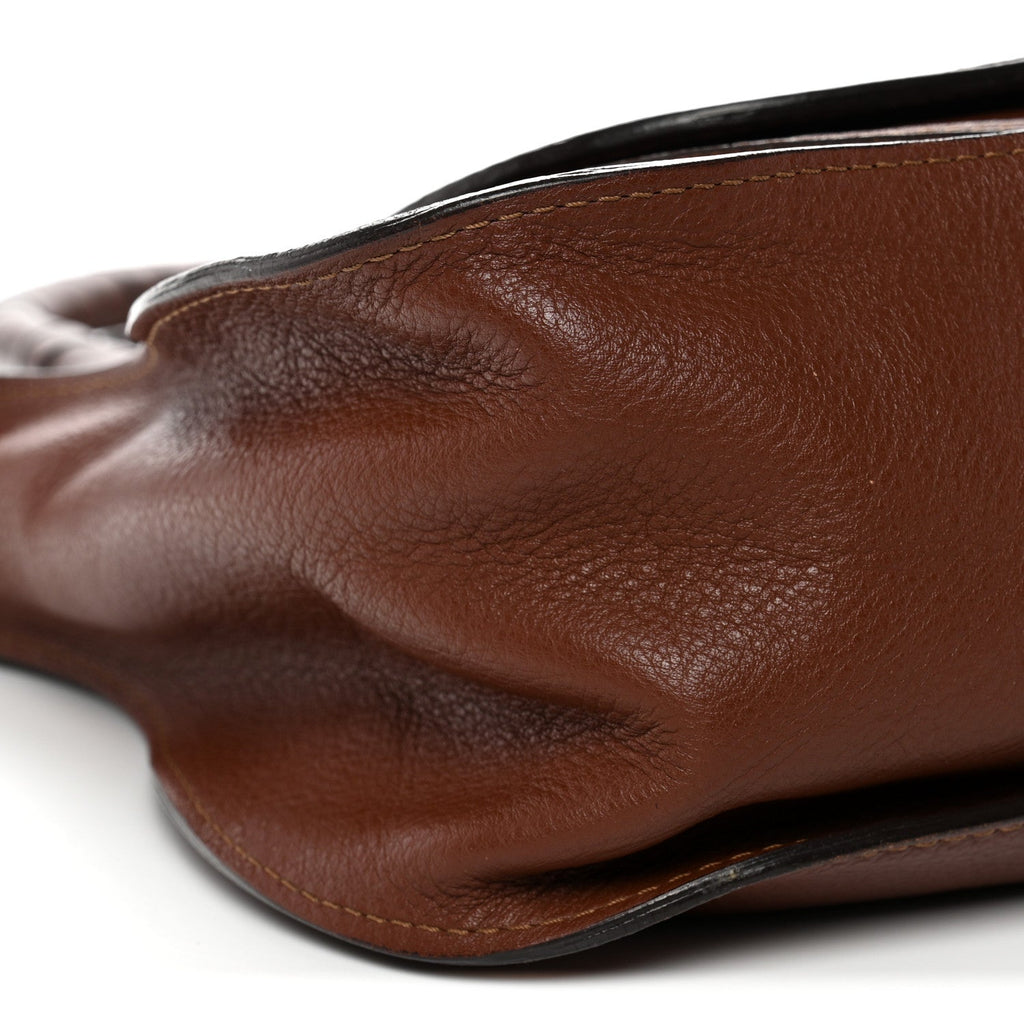 Calfskin Medium Marcie Satchel Ebony
