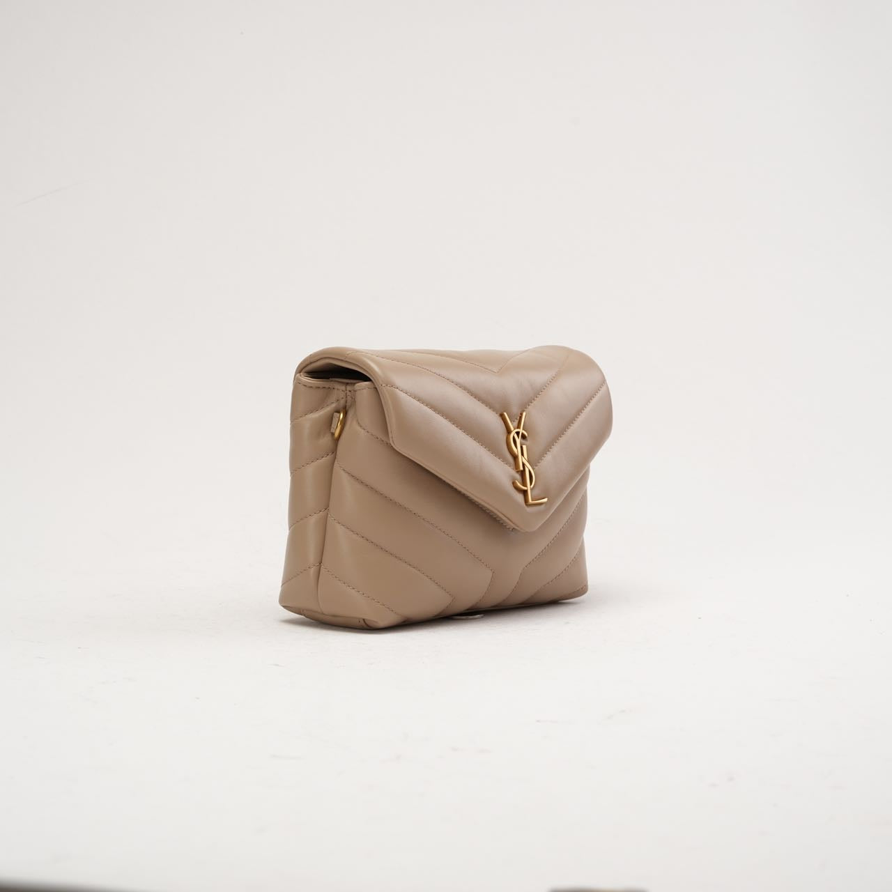 Saint Laurent LouLou Toy Crossbody Leather Dark Beige 2020