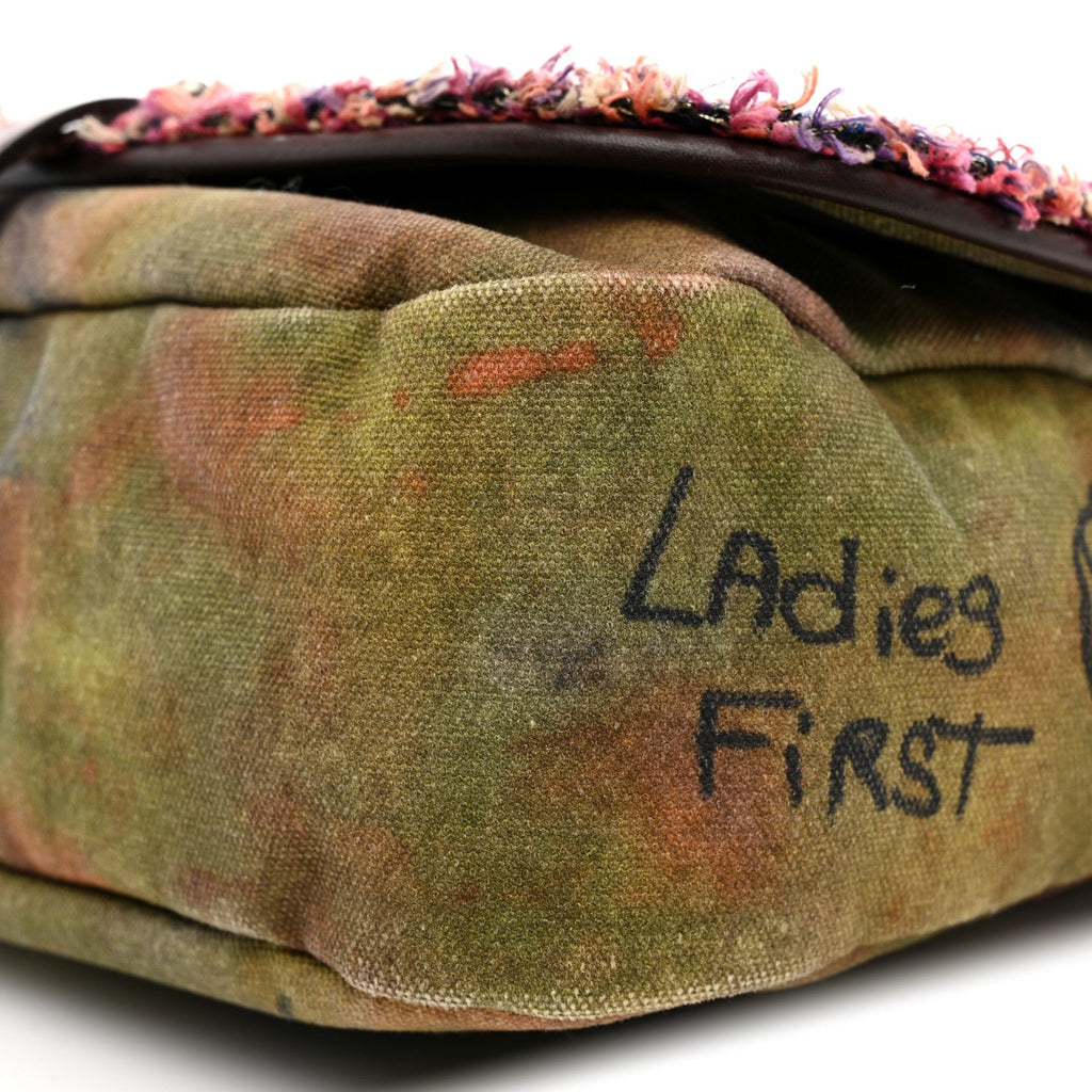 Washed Toile Graffiti On The Pavements Messenger Khaki Multicolor