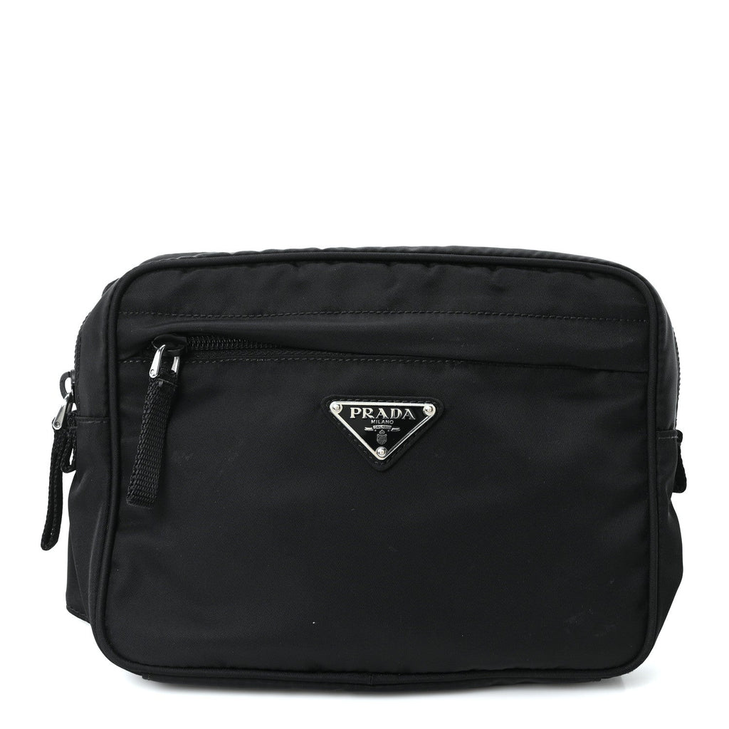 Tessuto Nylon Montagna Belt Bag Black