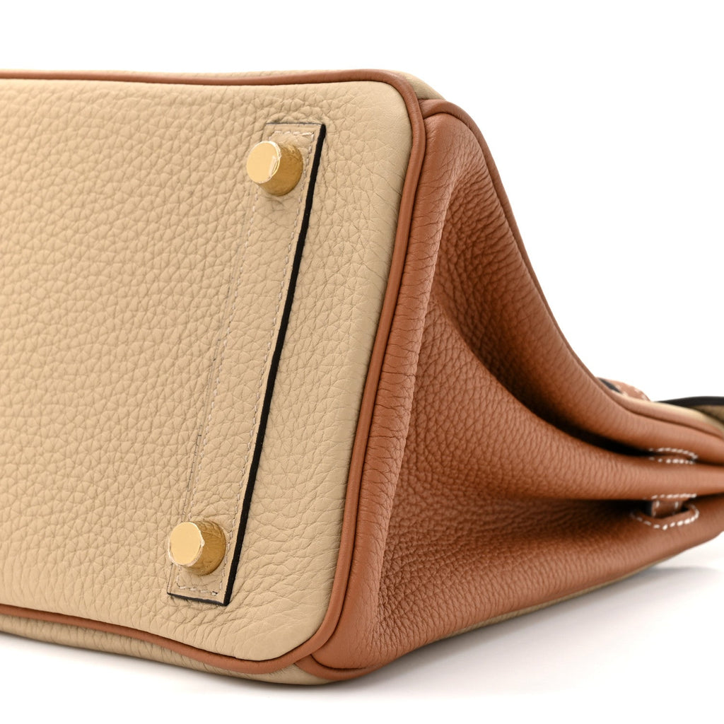 Togo Horseshoe Birkin 25 Trench Gold