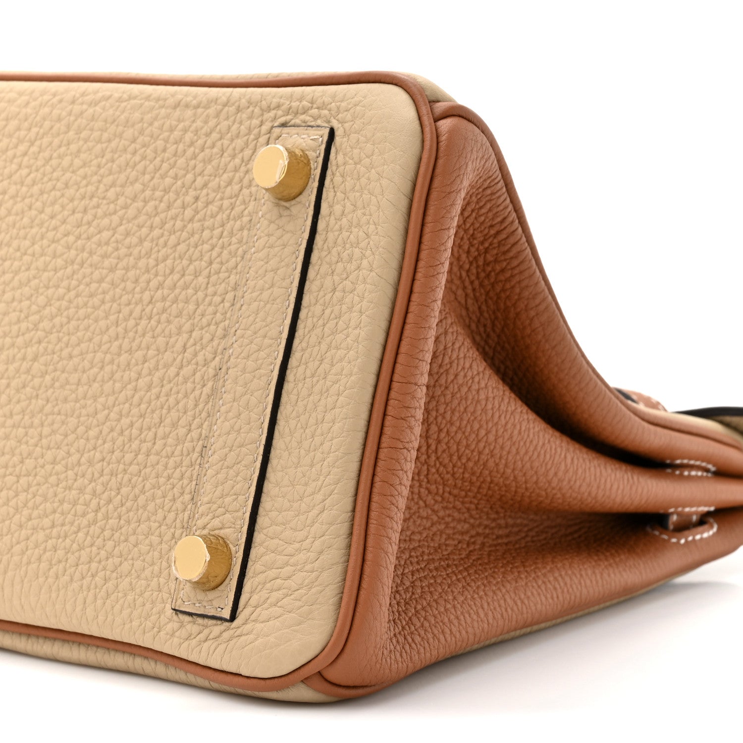 Togo Horseshoe Birkin 25 Trench Gold