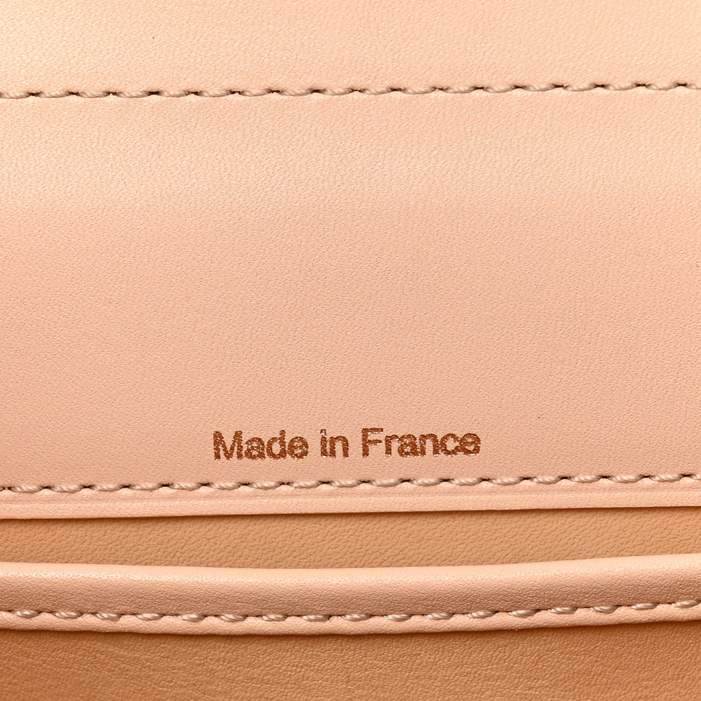 Box Calfskin Mini Brillant Satchel Nude