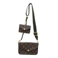Monogram Felicie Strap & Go Kaki