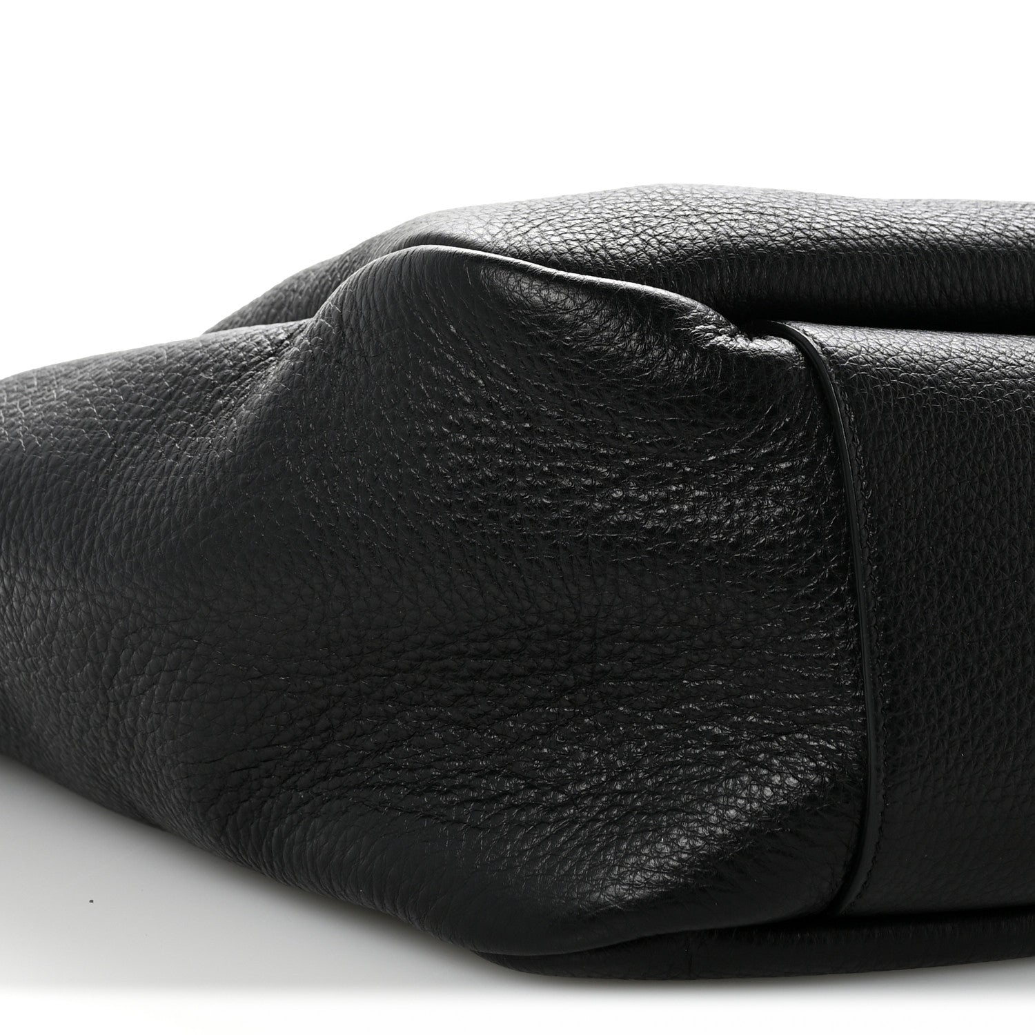 Grained Deerskin Bea Tote Black