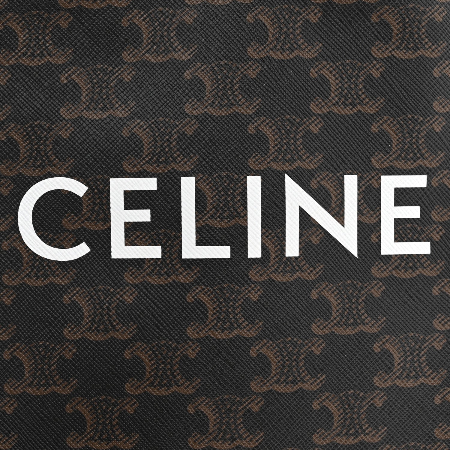 Triomphe Canvas Calfskin Mini Vertical Cabas Tan