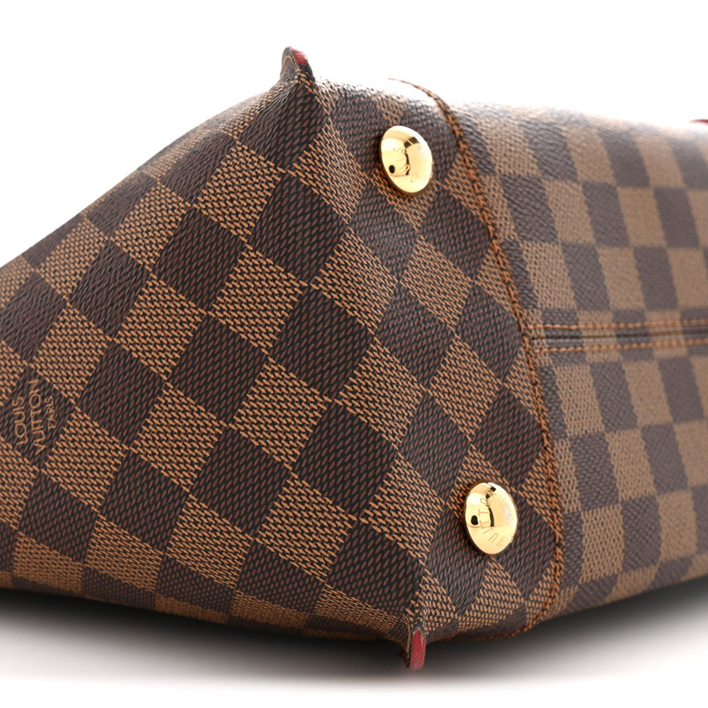 Damier Ebene Caissa Tote PM Cherry
