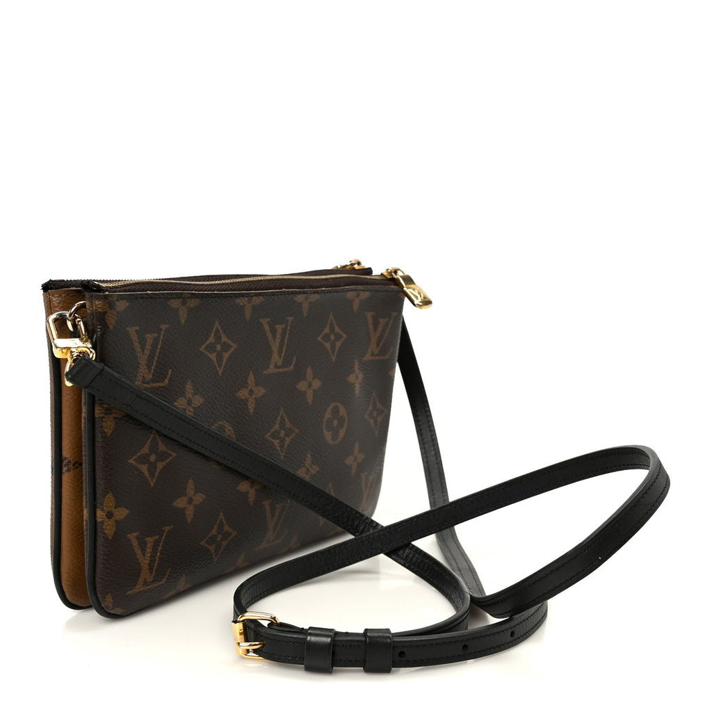 Reverse Monogram Giant Double Zip Pochette