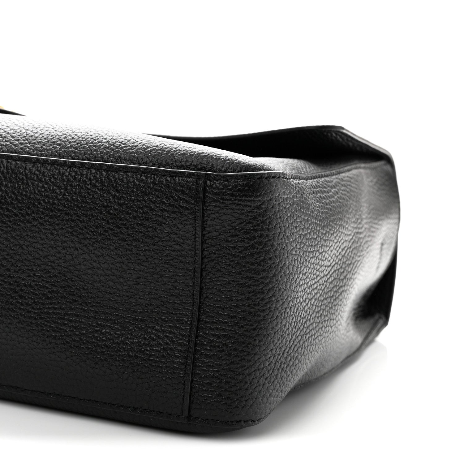 Grained Calfskin Souplissimo Maxi Flap Black