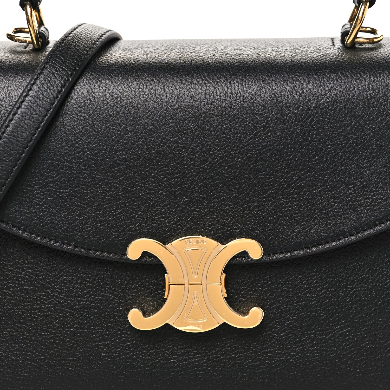 Supple Grained Calfskin Medium Nino Black