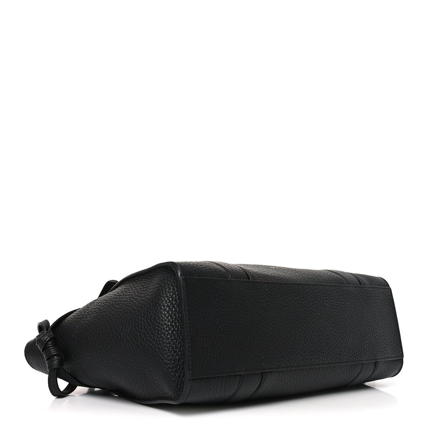 Heavy Grain Small Soft Bayswater Satchel Black