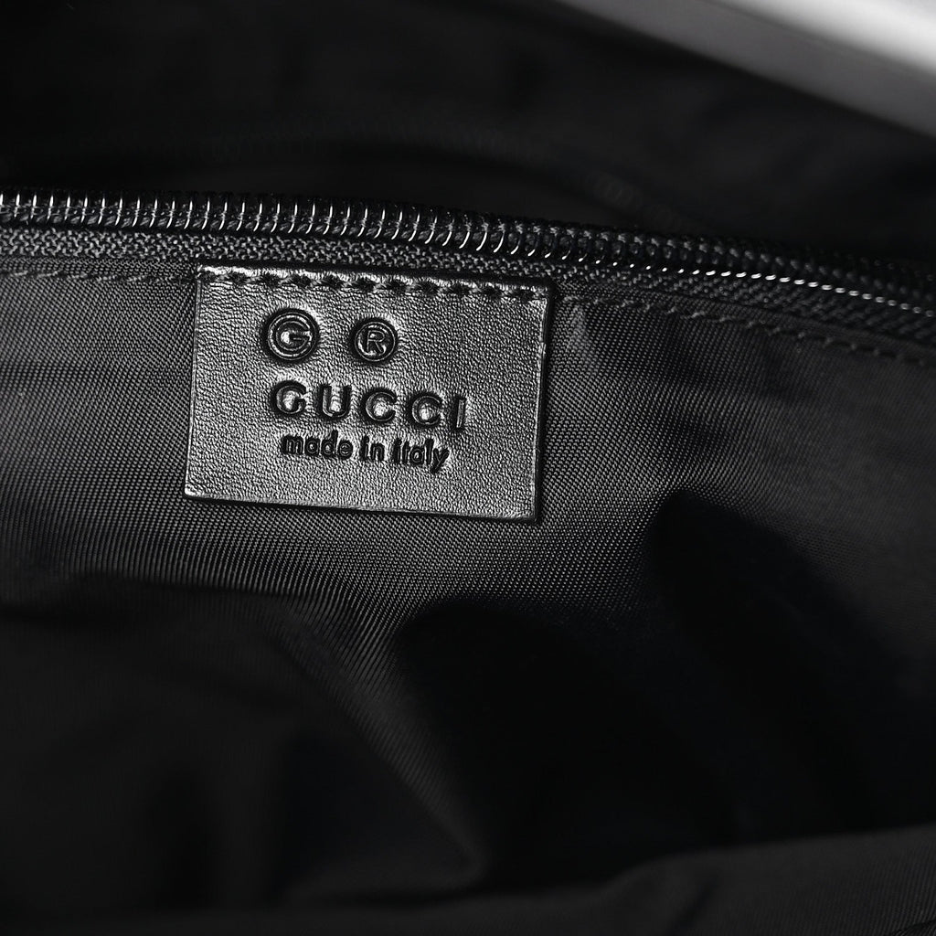 Techno Canvas Web Single Buckle Backpack Black