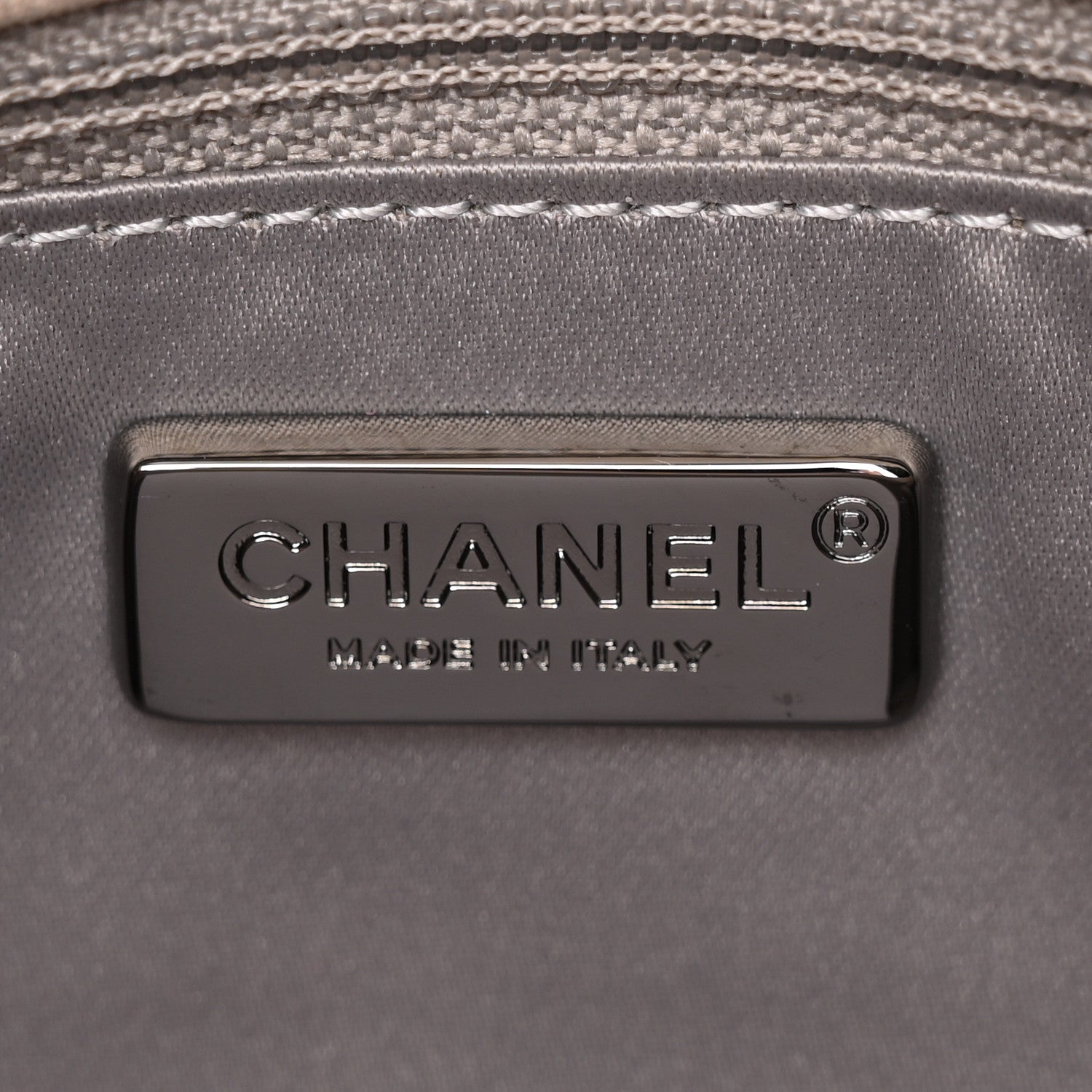 Suede Calfskin Crystal Mini Flap Silver