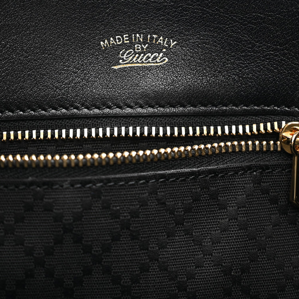Soft Calfskin Small Mercato Tote Bag Black