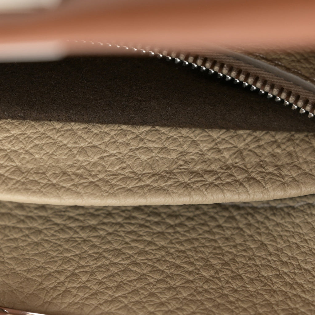 Cuoio Romano Selleria Bi-Color Mini Peekaboo Iconic Satchel Mou Milk
