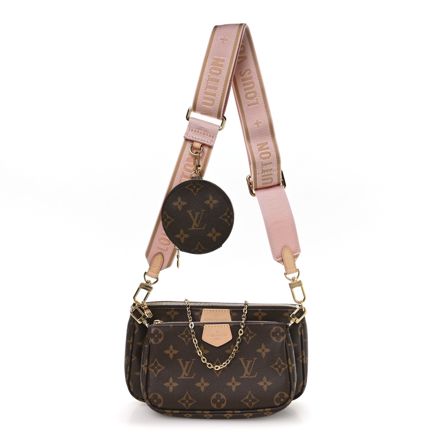 Monogram Multi Pochette Accessories Rose Clair
