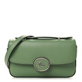 Senna Calfskin Petite GG Top Handle Shoulder Bag Green Soil Grass