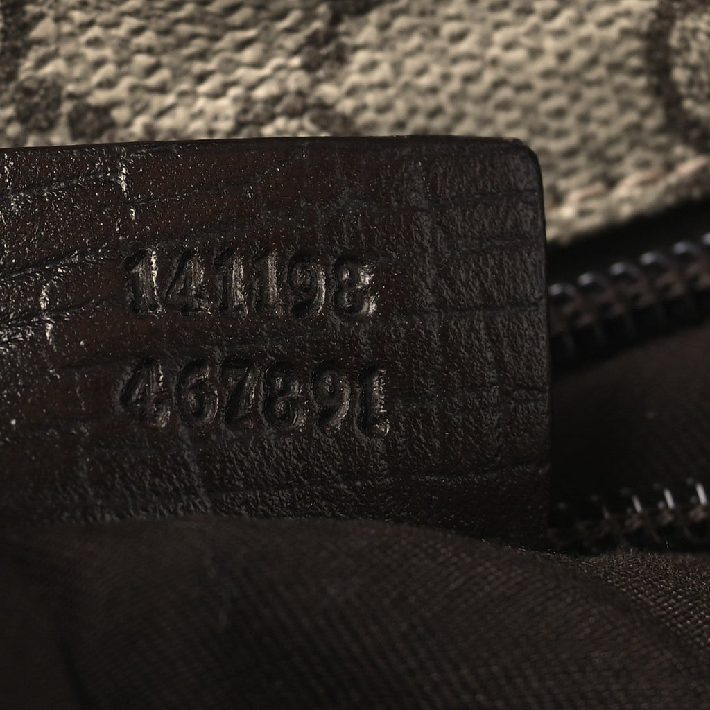 GG Plus Monogram Medium Flat Messenger Bag Dark Brown