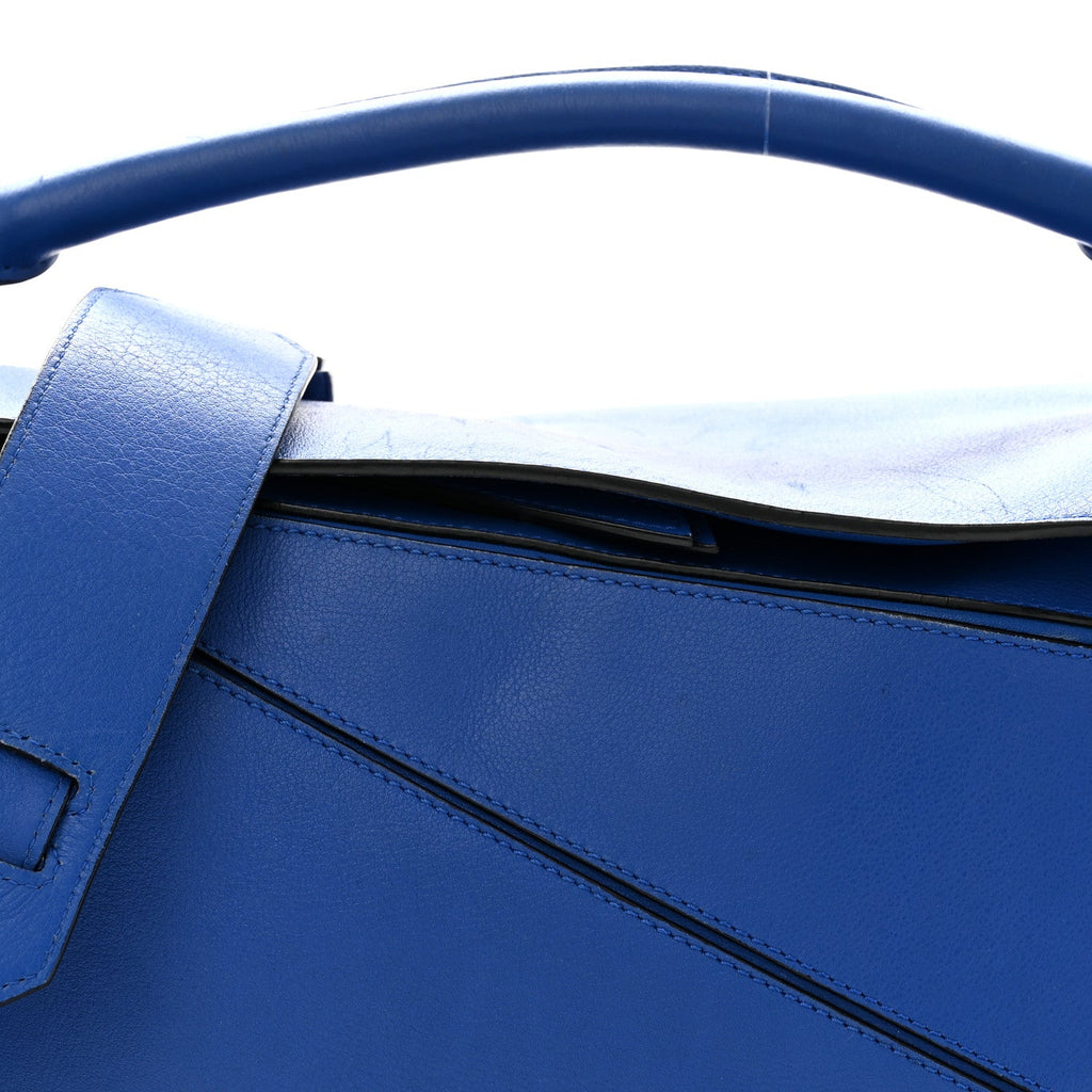Calfskin Medium Puzzle Bag Electric Blue