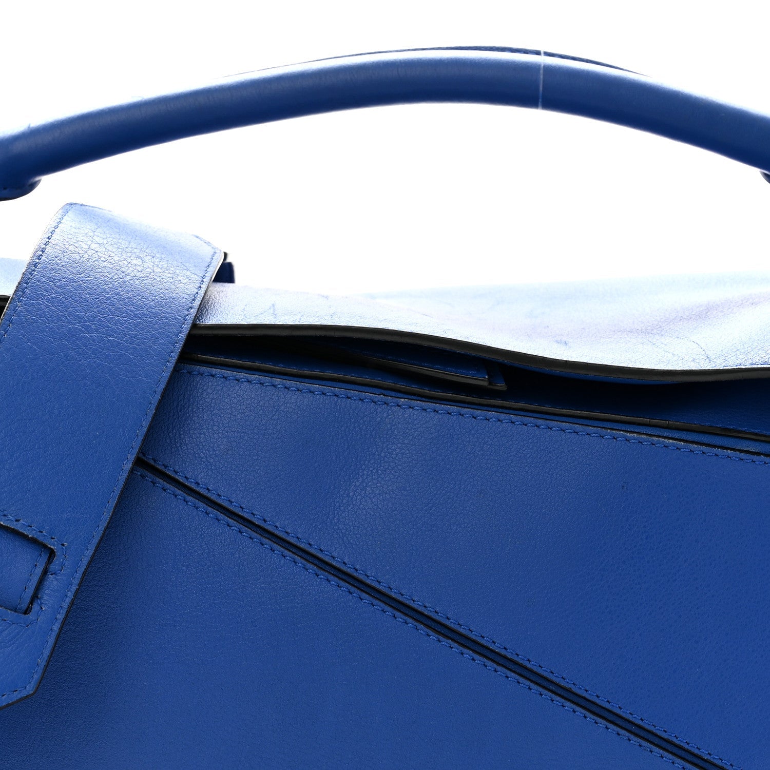 Calfskin Medium Puzzle Bag Electric Blue