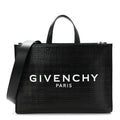 4G Coated Canvas Logo Medium G Tote Black