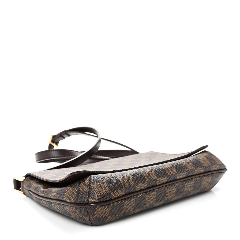 Damier Ebene Musette Tango Long Strap