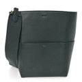 Soft Grained Calfskin Sangle Bucket Bag Amazone