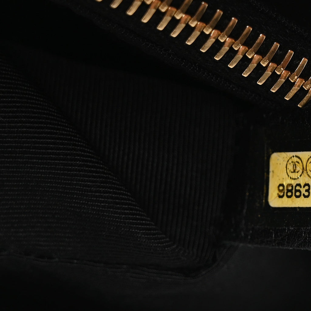 Calfskin Cerf Executive Shopper Tote Black