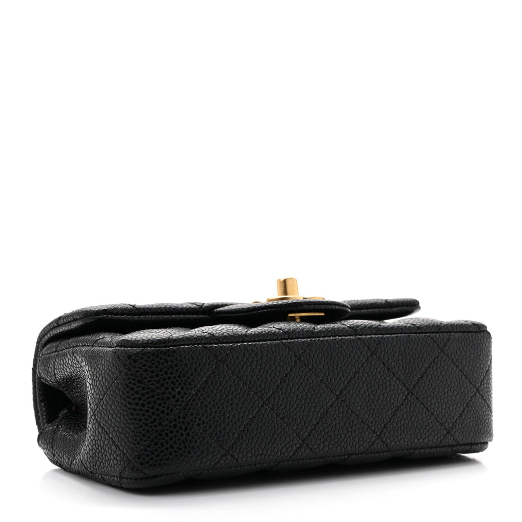 Caviar Quilted Extra Mini Flap Black