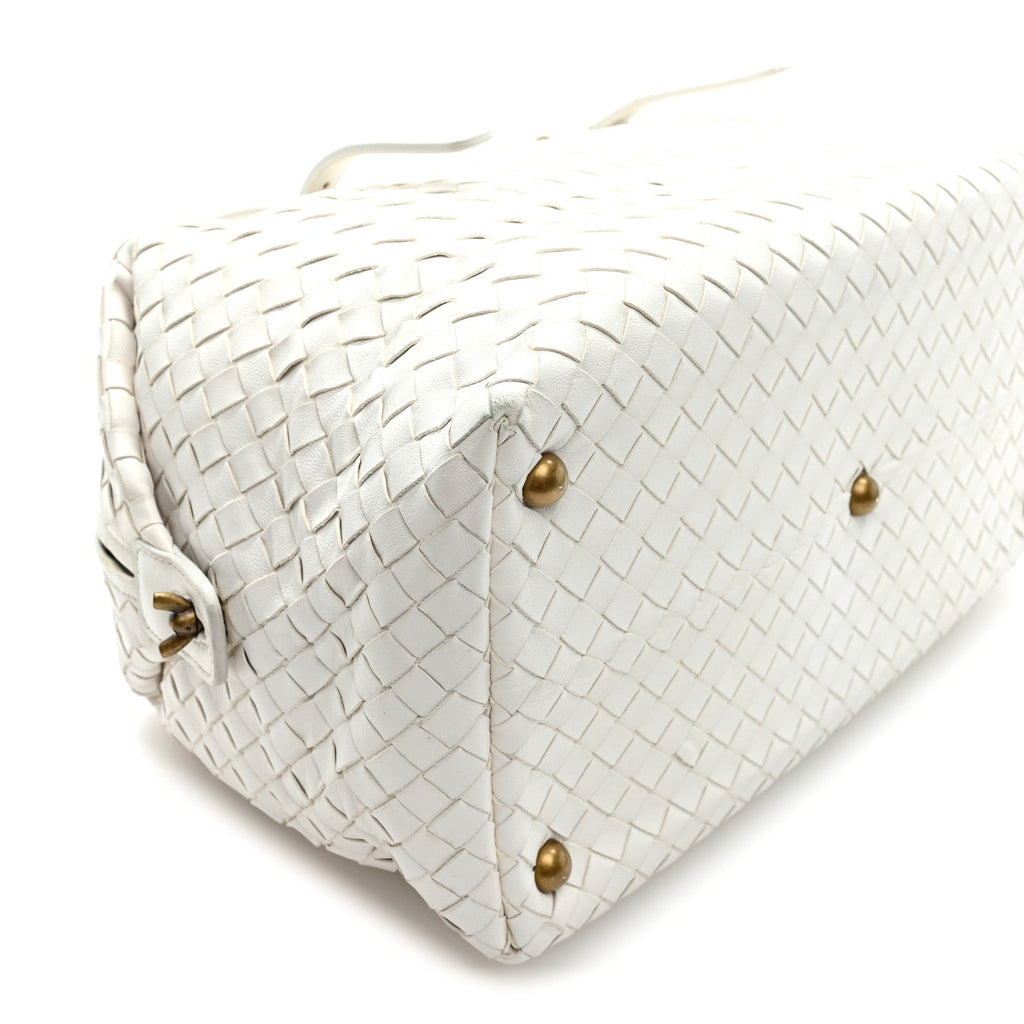 Nappa Intrecciato Montaigne Bag White