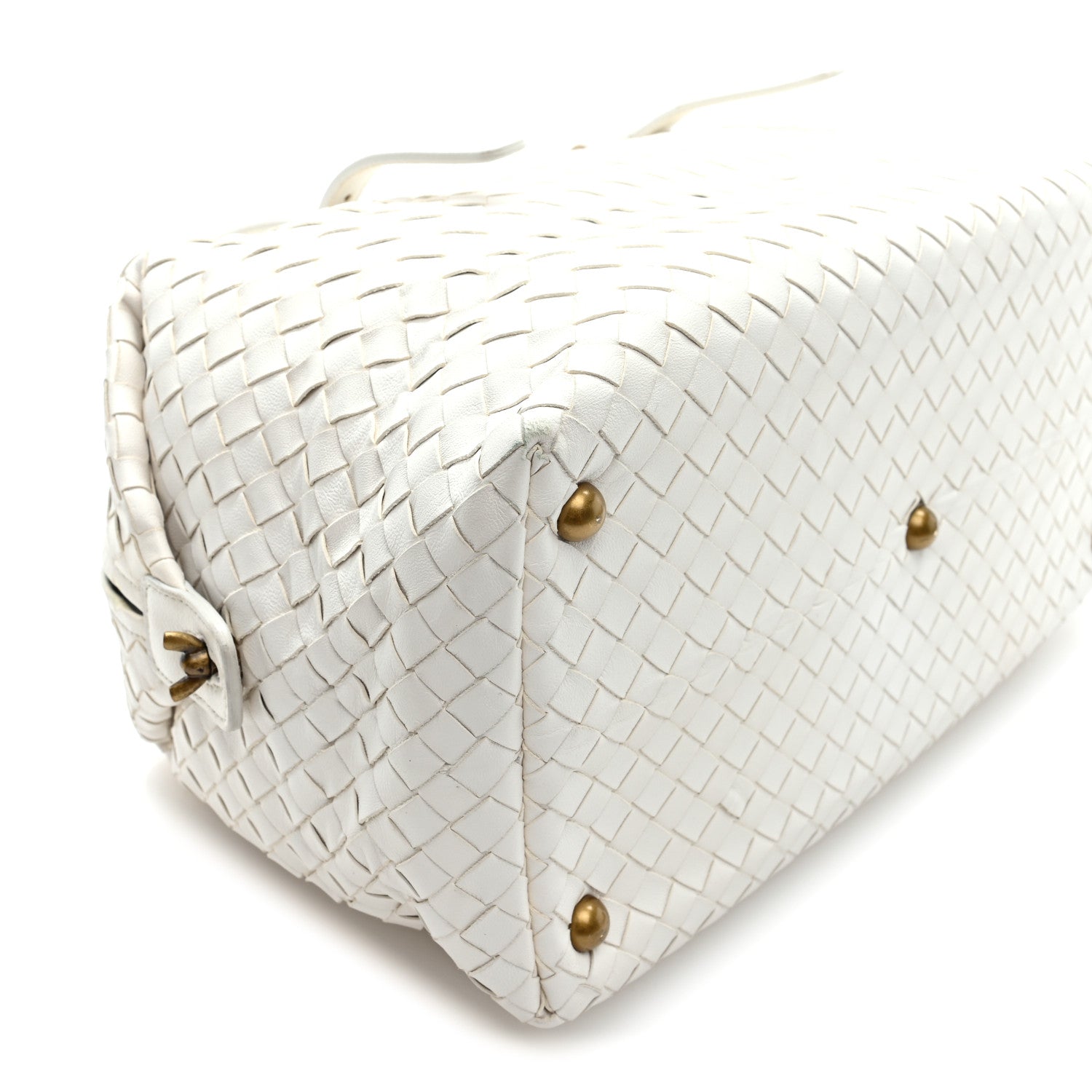 Nappa Intrecciato Montaigne Bag White