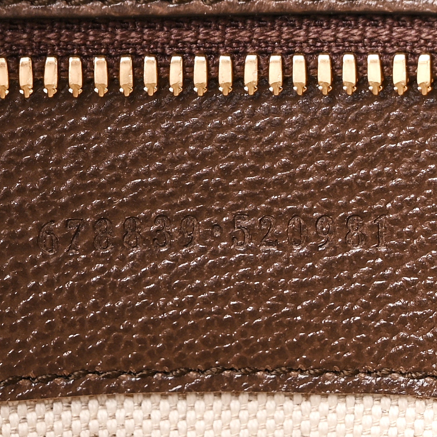 Monogram Jumbo GG Textured Dollar Calfskin Web Tote Bag Camel Ebony New Acero