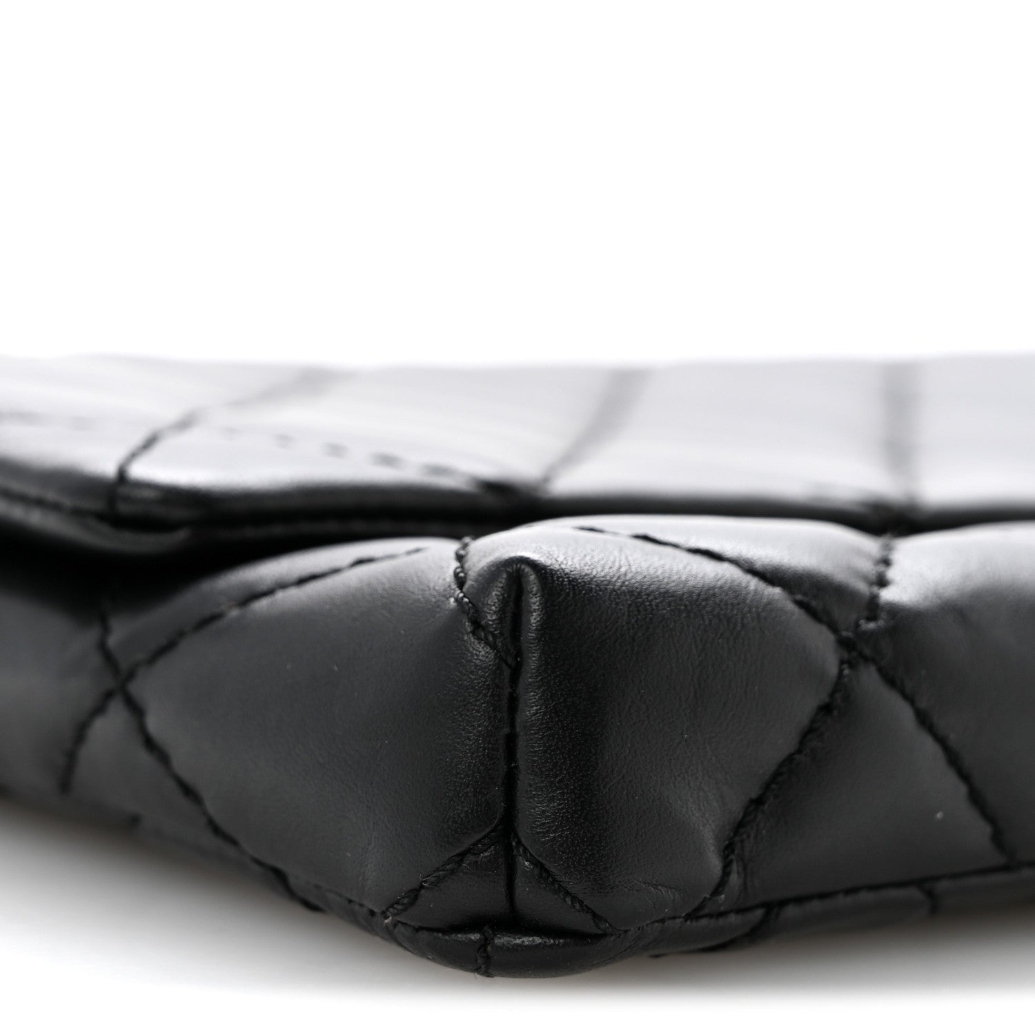 Aged Calfskin Quilted Reissue 2.55 Clutch Black