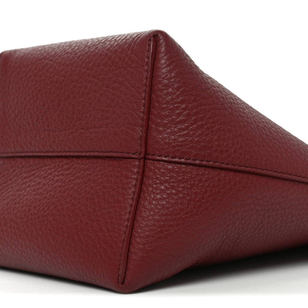 Grained Calfskin Small N/S Park Tote Terracotta