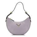 Soft Calfskin Arque Shoulder Bag Glicine