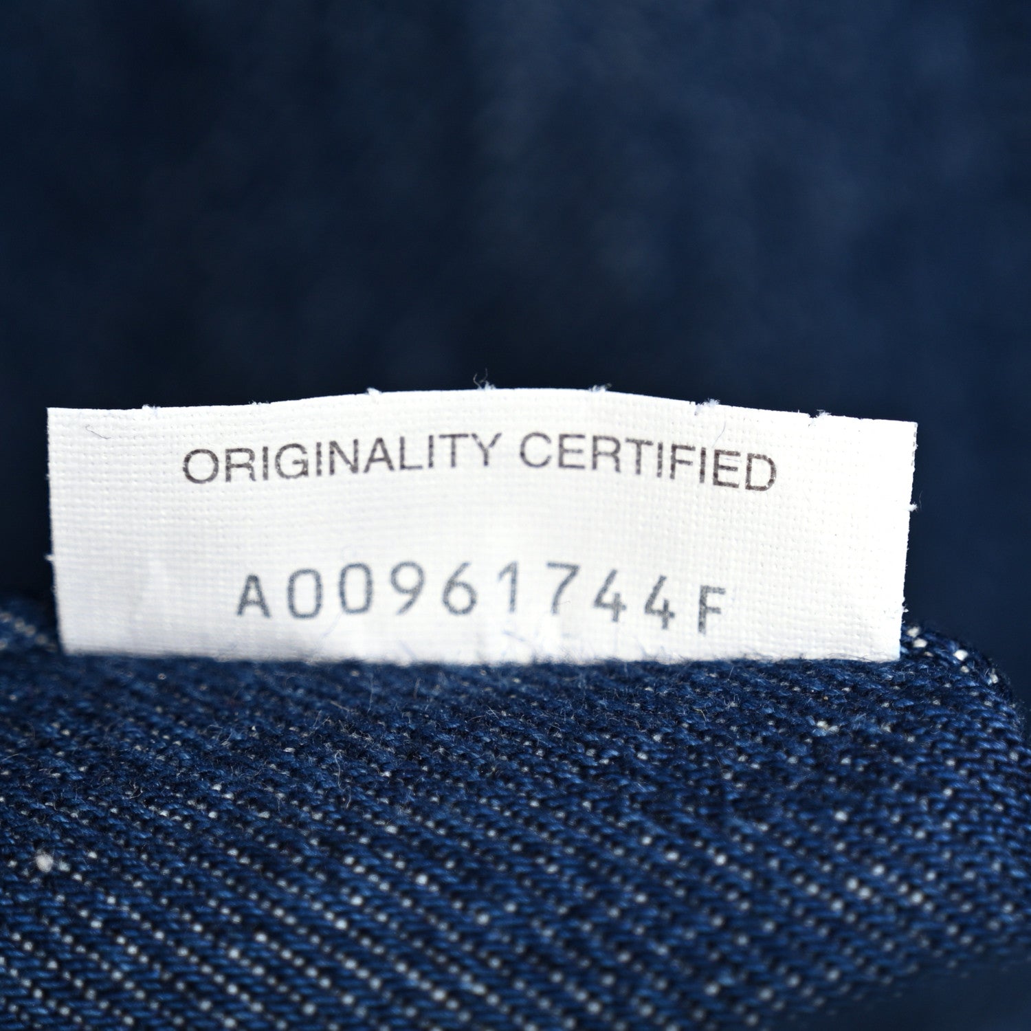 Denim Calfskin Intrecciato Large Hop Abyss Indigo