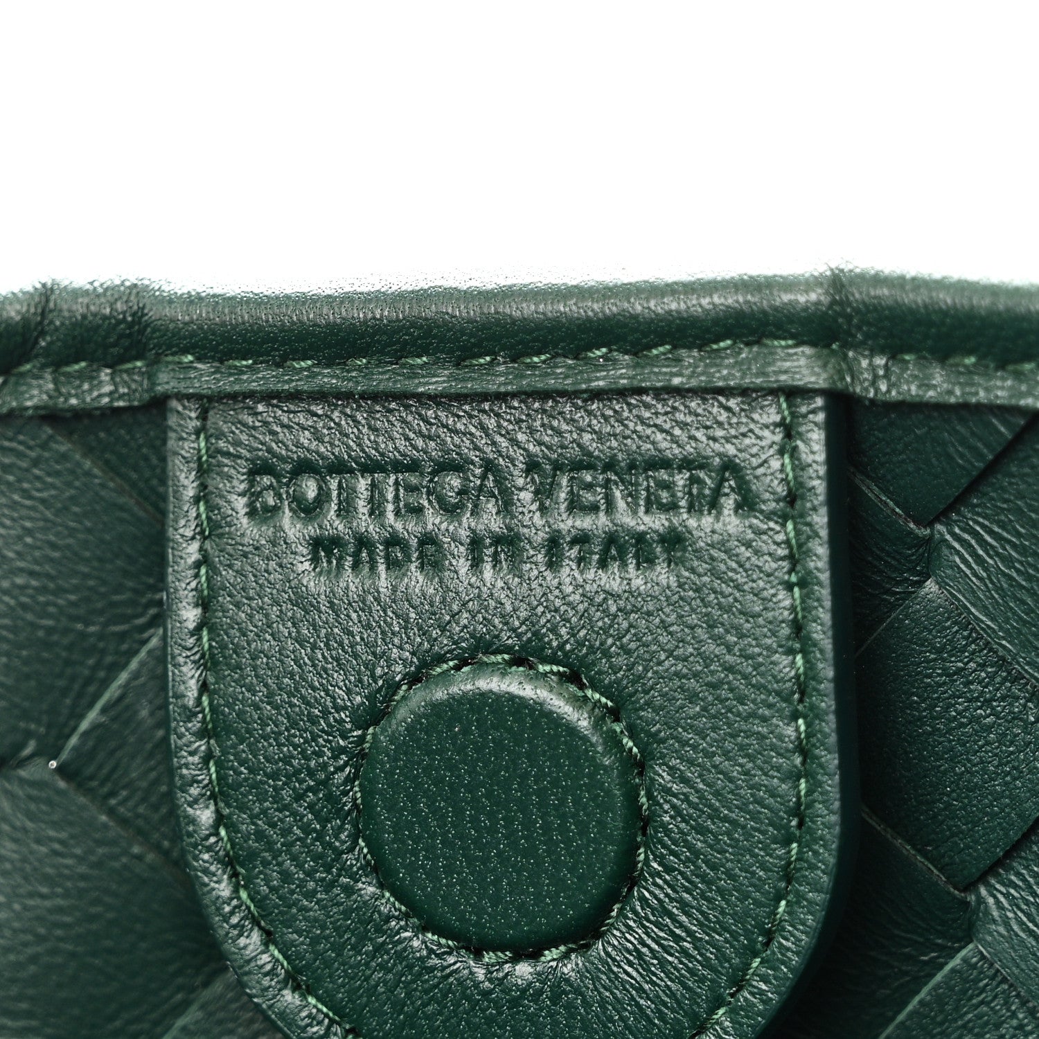 Nappa Intrecciato Sardine Bag Emerald Green