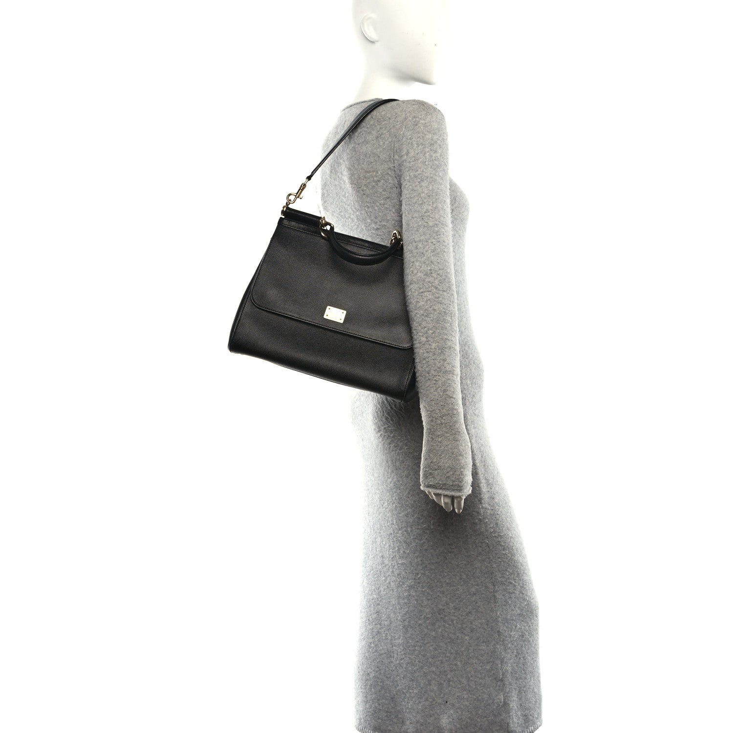 Dauphine Large Miss Sicily Satchel Black