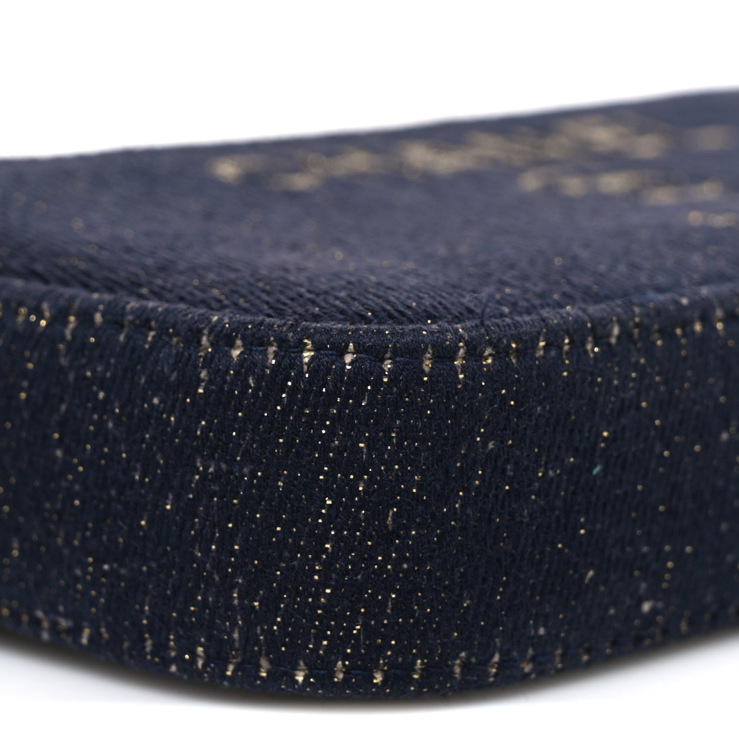 Canvas Small Deauville Clutch With Chain Navy