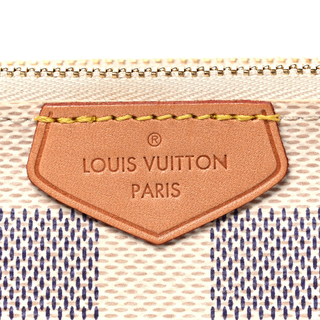 Damier Azur Double Zip Pochette