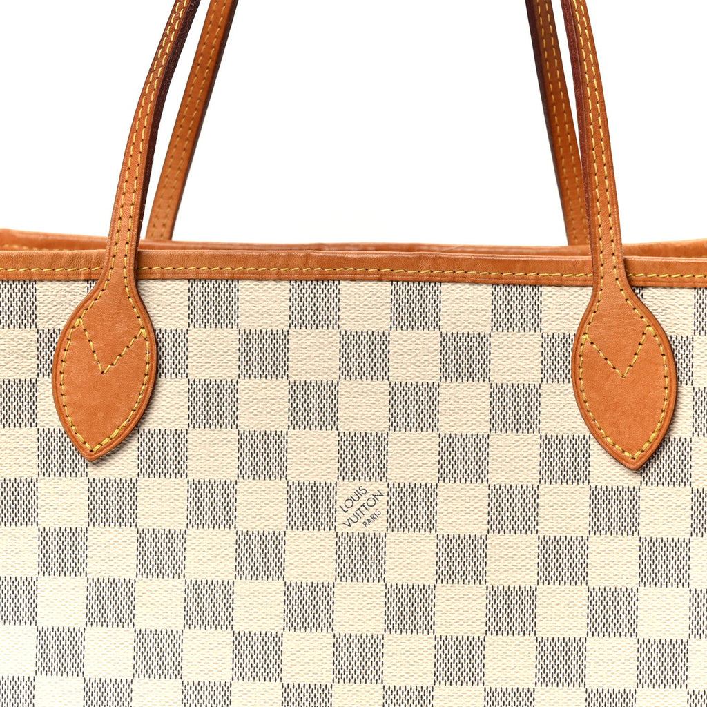 Damier Azur Neo Neverfull MM Rose Ballerine