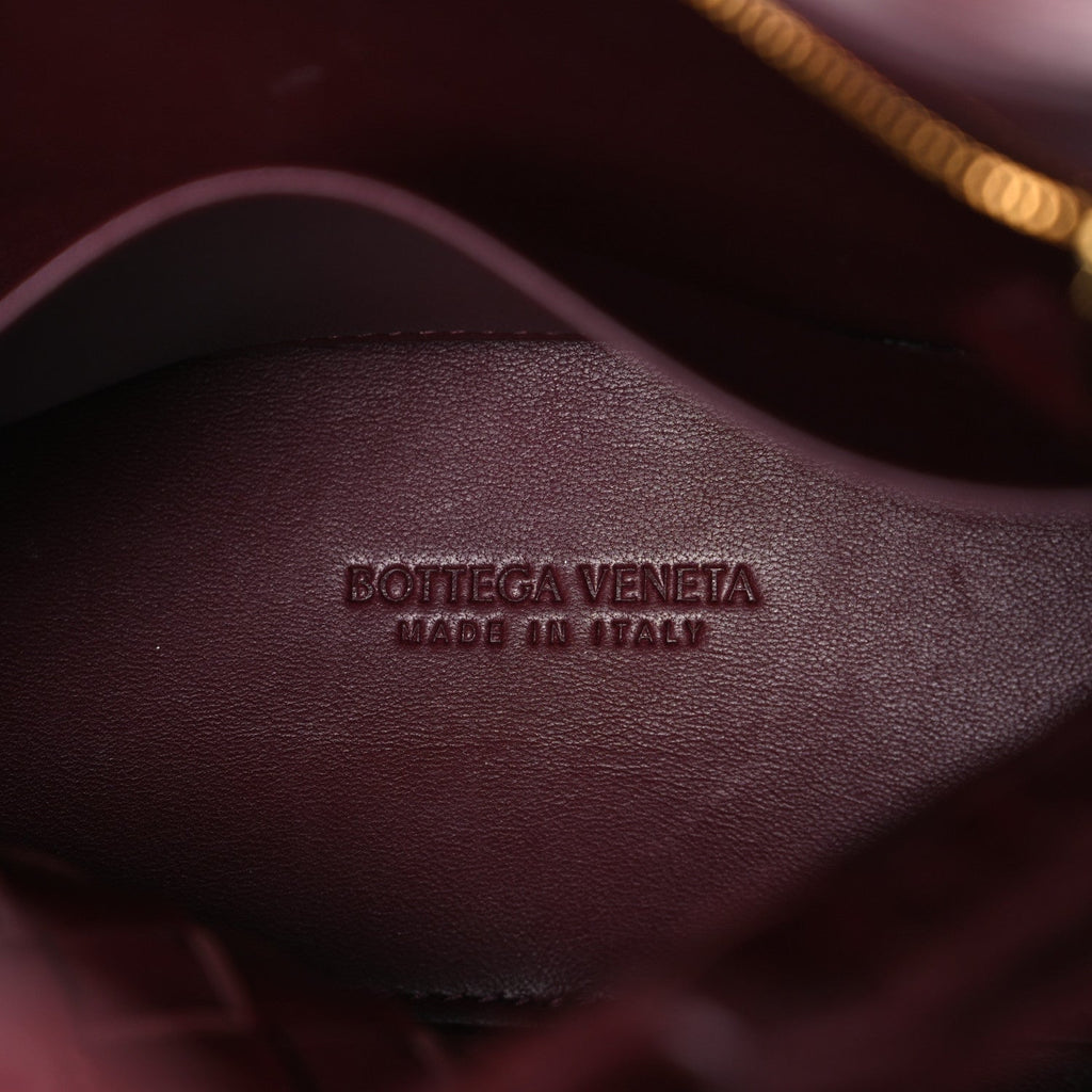 Nappa Intrecciato Small Andiamo Shoulder Bag Barolo