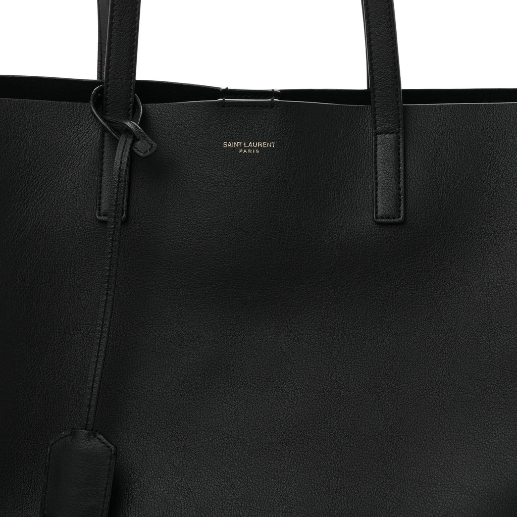 Calfskin Large Shopping Tote Black