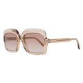 Tom Ford Sunglasses Square Full Rim, Shiny Light Brown Frame and Brown Gradient Lens FT068845G