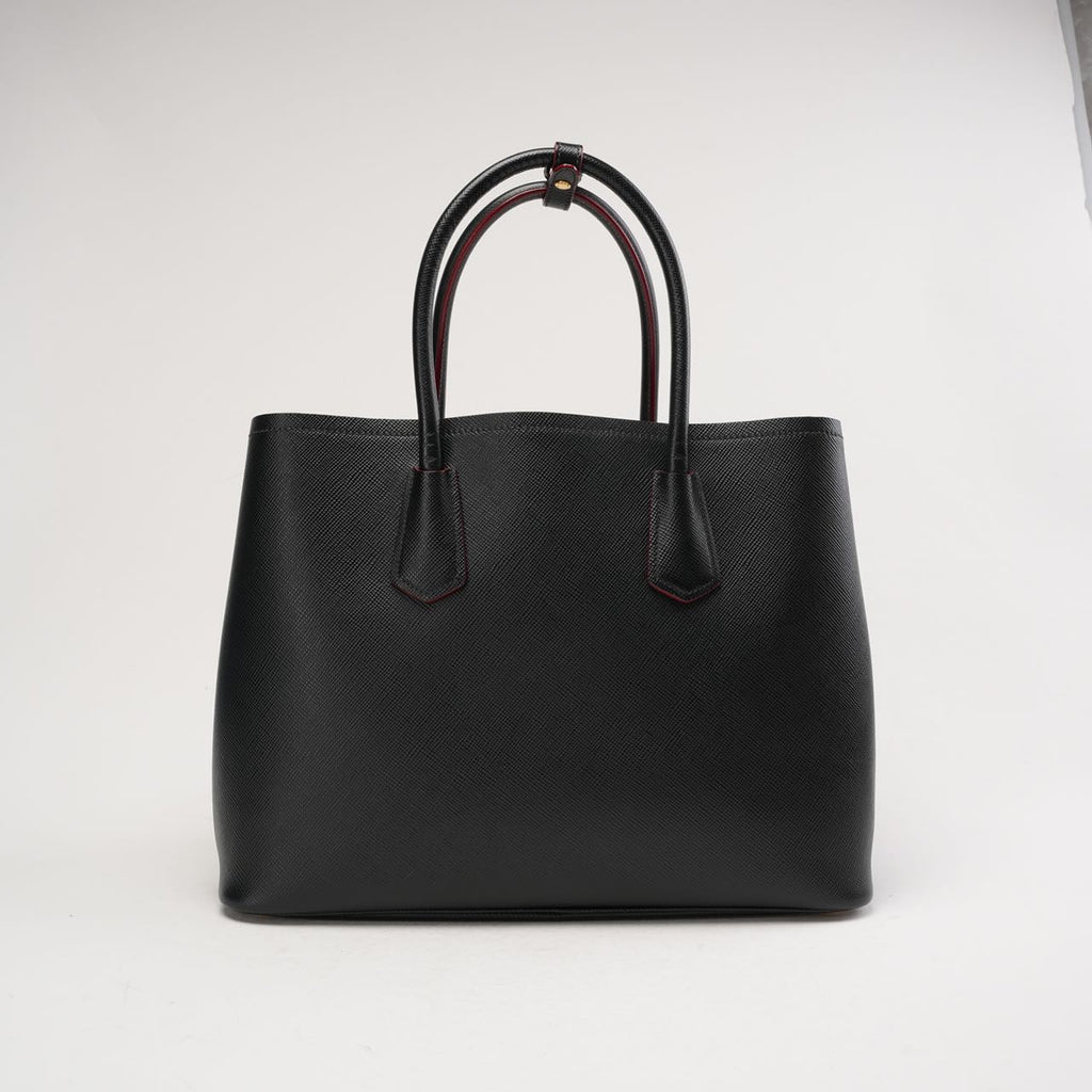 Prada Double Saffiano Medium Double Bag Black
