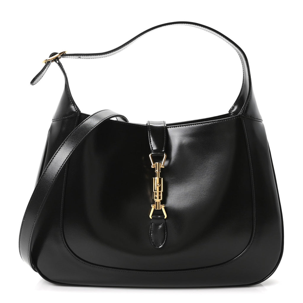 Boarded Dyana Lux Calfskin Medium Jackie 1961 Hobo Black