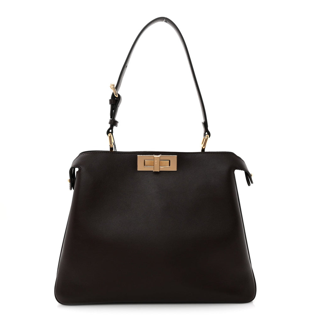 Vitello Medium Soft Peekaboo  Dark Brown