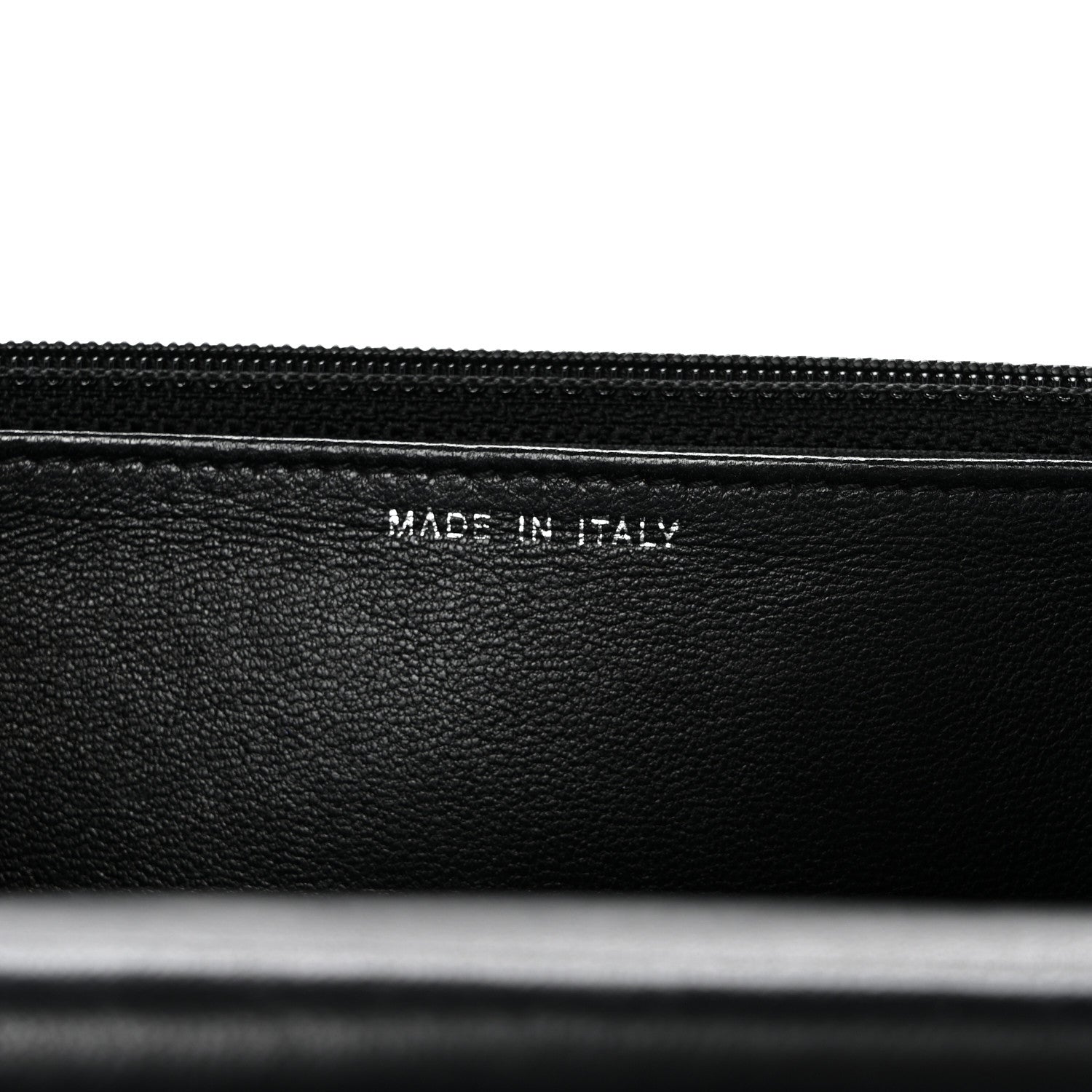 Lambskin Quilted Boy Wallet On Chain WOC Black